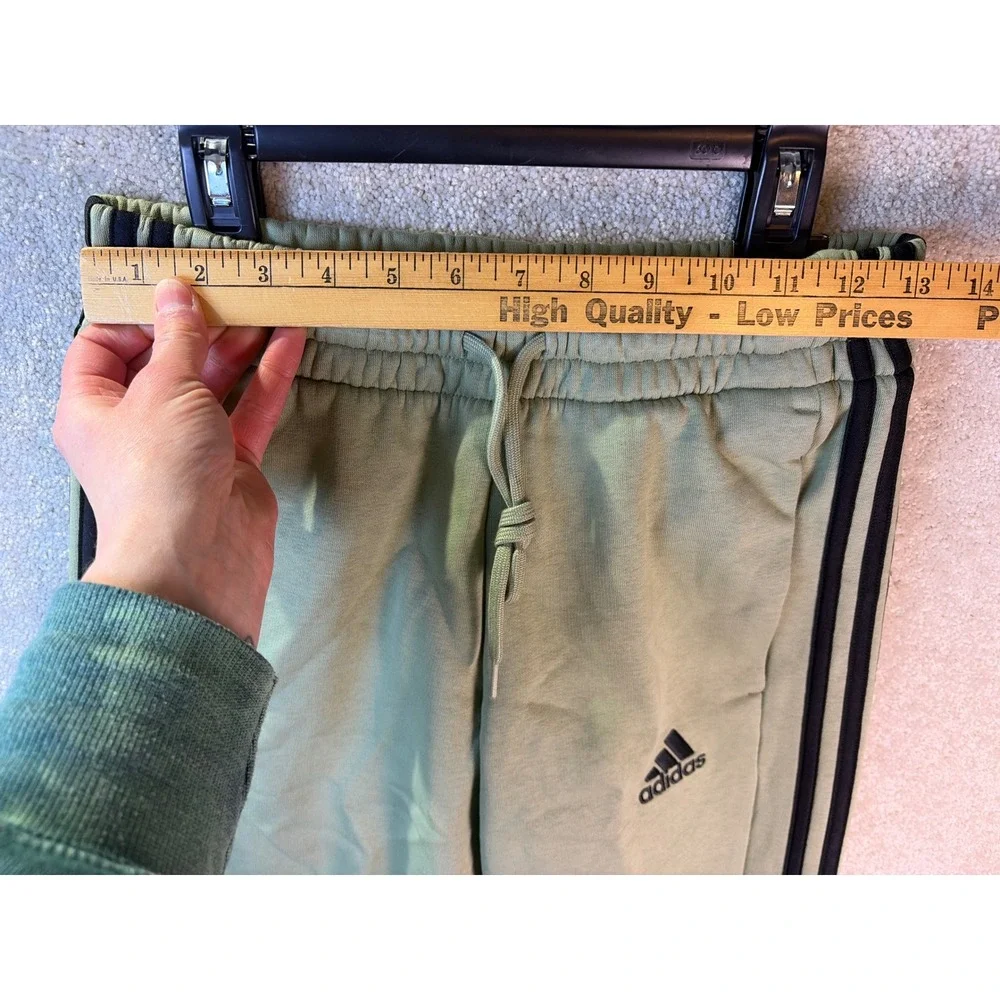 Adidas‎ Sweatpants Mens Small Tent Green M 3S FL TC PT JE0343 Fleece Joggers NEW